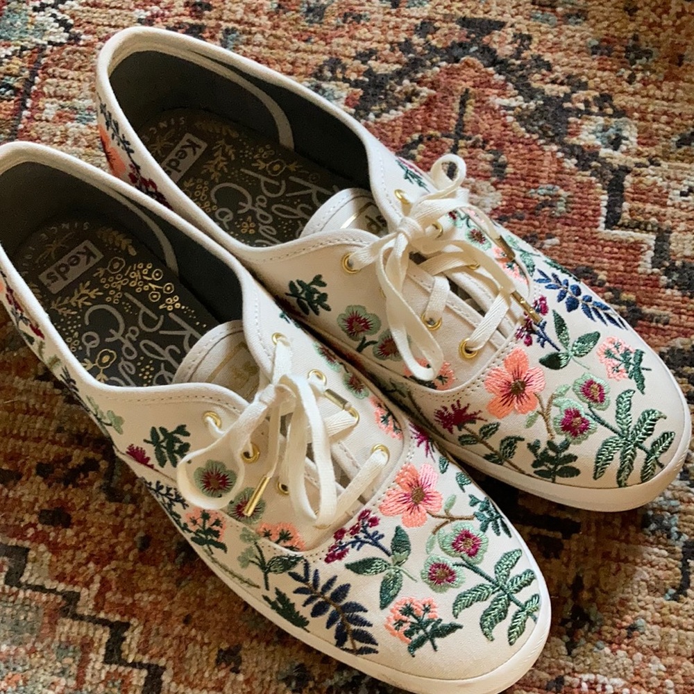 Rifle paper co Keds women’s embroidered shoes 11